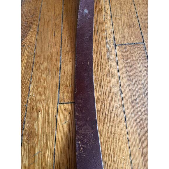 EDDIE BAUER Distressed Brown Leather Belt Mens sz XL - Picture 7 of 11